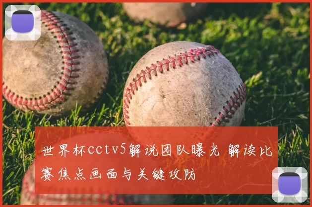 世界杯cctv5解说团队曝光 解读比赛焦点画面与关键攻防
