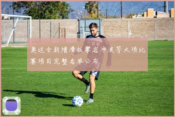 奥运会新增滑板攀岩冲浪等大项比赛项目完整名单公布