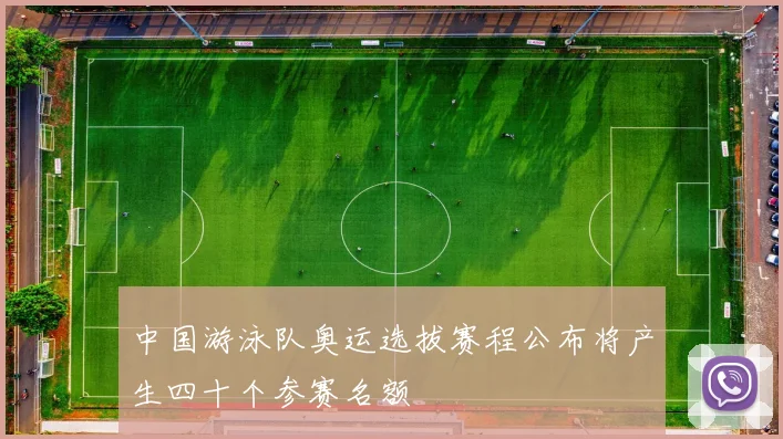 中国游泳队奥运选拔赛程公布将产生四十个参赛名额